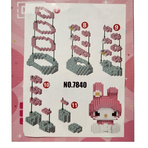Duz Magic Blocks 1580 pcs Mini Puzzle Building Blocks My Melody - Picture 4 of 7